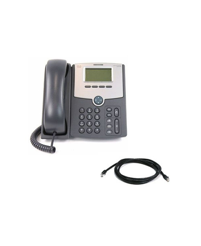 Cisco SPA512G-RF 1-Line IP Phone in Gray w/ Display PoE and Port