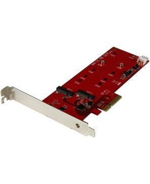 StarTech PEX2M2 2x M.2 SATA SSD Controller Card - PCIe - PCI Express M.2 SATA III Controller - NGFF Card Adapter PEX2M2