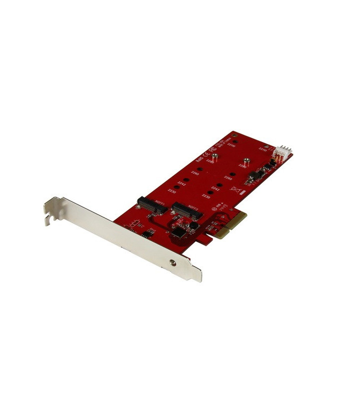 StarTech PEX2M2 2x M.2 SATA SSD Controller Card - PCIe - PCI Express M.2 SATA III Controller - NGFF Card Adapter PEX2M2