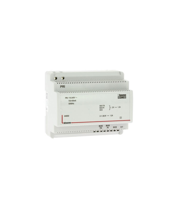 Bticino 6 DIN 1200mA Power Supply 346050 for 2-Wires Audio e Video System