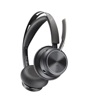 HP Poly/Plantronics Voyager Focus 2 UC Noise Cancelling USB-C Bluetooth Stereo Wreless Headset with USB-C/A Adapter 9T9J3AA