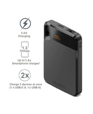 Cygnett ChargeUp Boost 4th Gen 5K mAh Power Bank in Green CY4743PBCHE