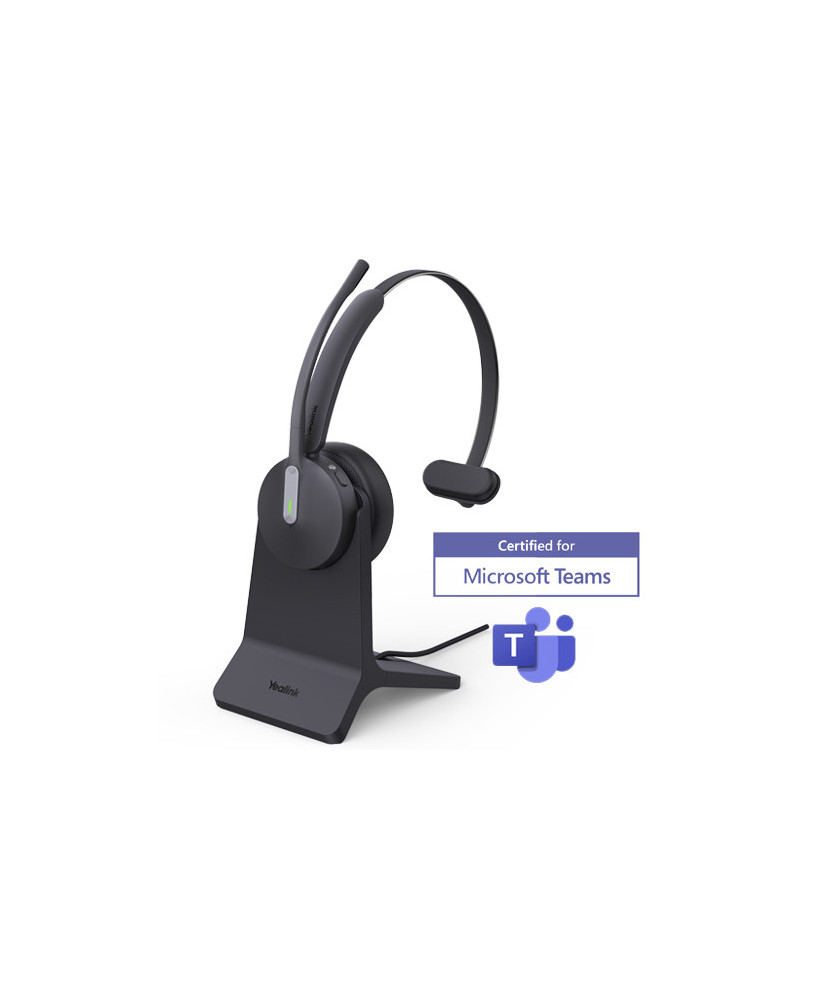 Yealink BH70 Teams USB-C/A Bluetooth Wireless Mono Headset with Stand and BT51C Dongle with USB-C to A Adapter BH70-M-CH-Teams-C/A