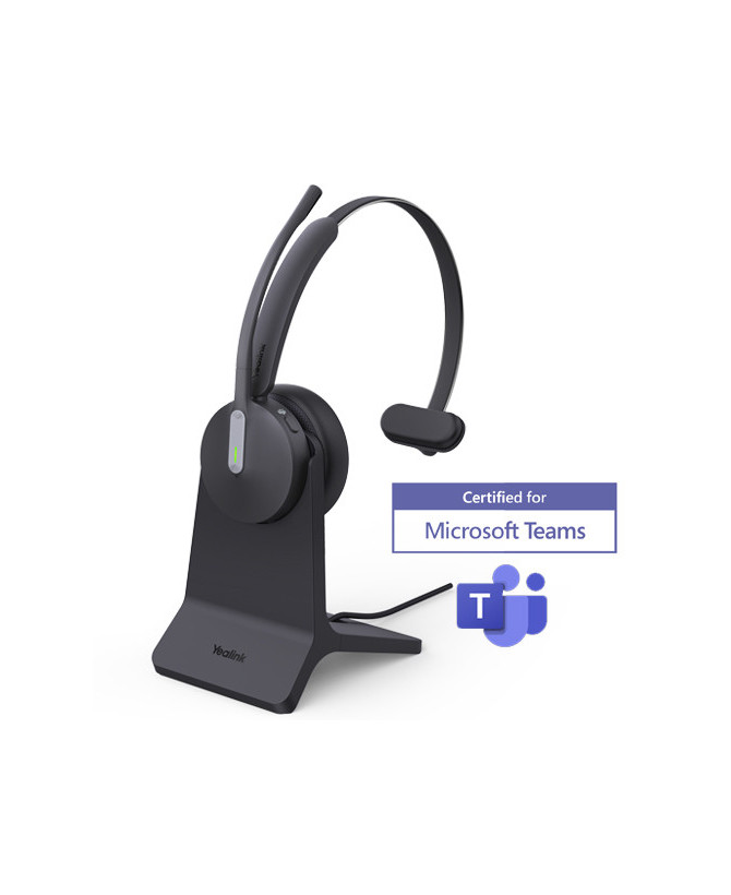 Yealink BH70 Teams USB-C/A Bluetooth Wireless Mono Headset with Stand and BT51C Dongle with USB-C to A Adapter BH70-M-CH-Teams-C/A