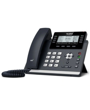Business Phone System Bundle 2 - 1X Yealink SIP-T48U Ultra-Elegant Gigabit IP Phone with 3X SIP-T43U 12-Line IP Phone + 4X Power Adapter 5V/1A