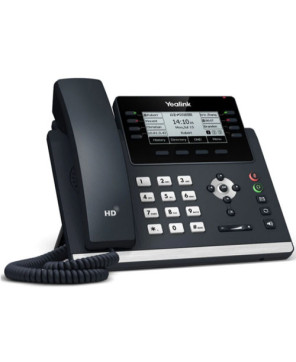 Business Phone System Bundle 2 - 1X Yealink SIP-T48U Ultra-Elegant Gigabit IP Phone with 3X SIP-T43U 12-Line IP Phone + 4X Power Adapter 5V/1A