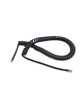 Connect Curly Telephone Cord Extended Life Long Tail 3M - Charcoal