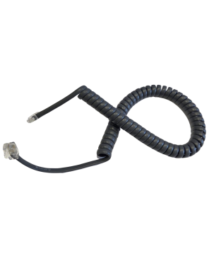 Commander Curly Telephone Cord Extended Life Long Tail 3M - Dark Grey