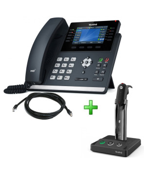 Yealink SIP-T46U + WH63 UC Bundle