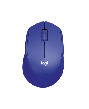 Logitech M331 SILENT PLUS Wireless Mouse in Blue  - top view