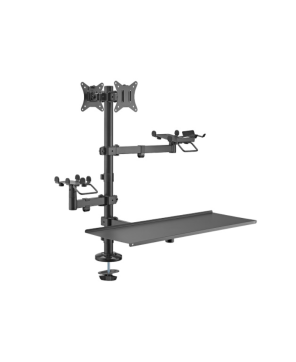 Buy your Brateck PMM-02LD Dual Screen POS Mount with Keyboard Tray