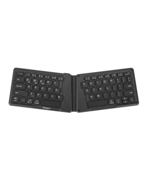 Targus Ergonomic Foldable Bluetooth Antimicrobial Keyboard AKF003US Front View