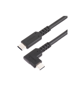 Startech 1m Rugged Right Angle USB-C Cable USB 3.2 10 Gbps USB C Data Transfer Cable 4K RUSB31CC1MBR