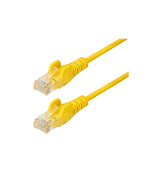 StarTech 2m Yellow Slim CAT6 Snagless Ethernet Cable LSZH RJ45 Network Patch Cord N6PAT200CMYLS
