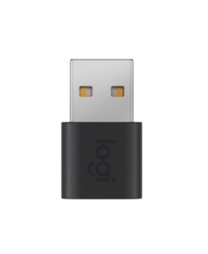 Logitech USB-A to USB-C Adapter in Graphite 956-000170 Front View